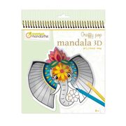 Kleurboek Graffy Pop Mandala 3D Dieren van de Savanne