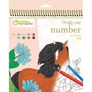 Kleurboek Graffy Pop Number Paarden - AM GY109