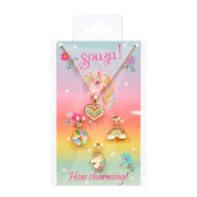 Giftpack Eenhoorn, Ketting + 3 bedeltjes - SOUZA 107194