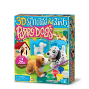 Gips gieten en verven 3D Puppy Honden - 4M 5604784