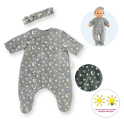Glow in the Dark pyjama en hoofdband voor pop 36 cm - COROLLE 141680