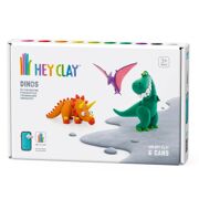 Hey Clay Dinos Pterodactylus, Triceratops, Tyrannosaurus 6 potjes - HEY CLAY 60031