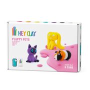 Hey Clay Fluffy Pets Konijn, Siamese kat, Cavia 6 potjes - HEY CLAY 60046