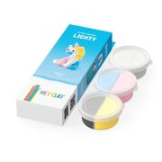 Hey Clay Rainbow Unicorn - Lighty 3 potjes - HEY CLAY 30136