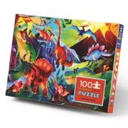 Holografische Puzzel Dinowereld 100 stuks - Crocodile Creek 79103