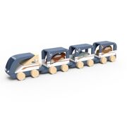 Houten Goederentrein met Auto's - Speedy Monkey SP1024