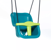 Kunststof babyzitje turquoise - limoengroen T-bar - DICE R113.01.05