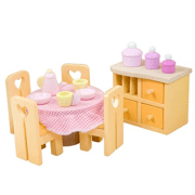 Sugar Plum houten eetkamer voor poppenhuis - Le Toy Van ME049