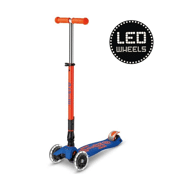 Maxi Deluxe inklapbare step LED blauw-oranje neon - MICRO MMD227