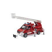 Mercedes Benz Sprinter brandweerwagen met ladder, waterpomp en geluids- en lichtmodule - BRUDER 02673