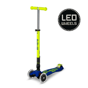 Micro Maxi Deluxe Plooibaar LED – Blauw/Geel Neon Step - MICRO MMD235