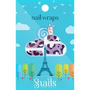Snails Nail Wrap - Purple Zebra