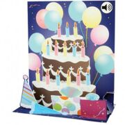 Popshots Muziek Wenskaart Balloons and Cake - DEC POPSS010