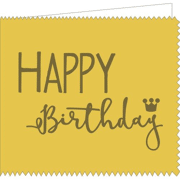 Wenskaart Happy Birthday - Mail-Box QU1334