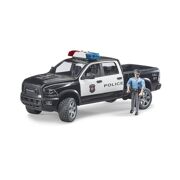 RAM 2500 politie-pick-up met politieagent - BRUDER 02505
