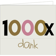 Wenskaart 1000 x dank - Mail-Box SIM1373