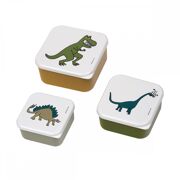 Set van 3 lunchboxen Dinosaurussen - Petit Jour Paris DI994L
