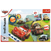 Puzzel 24 stuks Happy cars - Disney Cars 3 - TREFL 31514352