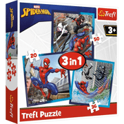 Puzzel 3-in-1 Marvel Spiderman, Spider-Friends 20-36-50 stuks - TREFL 31534874