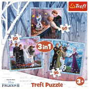 Puzzel 3-in-1 The magical story - Disney Frozen 20-36-50 stuks - TREFL 31534853