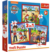 Puzzel 3-in-1 Vrolijke Honden Paw Patrol 20-36-50 stuks - TREFL 31534867