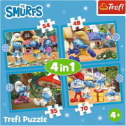 Puzzel 4-in-1Life in the Smurf Village - The Smurfs 12-15-20-24 stuks - TREFL 31534664