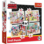Puzzel 4-in-1 Minnie with friends - Disney Minnie 12-15-20-24 stuks - TREFL 31534355