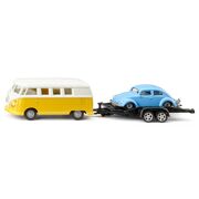 VW T1 busje met aanhanger en VW Kever - SIKU 2567