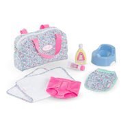 Verzorgingstas Bloemen met accessoires voor pop 36/42 cm - COROLLE 141810