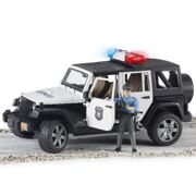 Jeep Wrangler Rubicon politiewagen met politieman - Bruder 02526