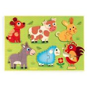 Houten Puzzel Coucou Cow - DJECO DJ01259