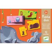 Puzzel Duo Mama en baby 12 x 2 stuks - Djeco DJ08157