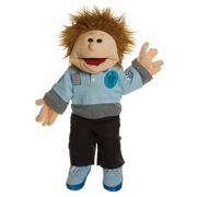 Handspeelpop Thilo, kleine jongen met poloshirt 45 cm - Living Puppets W410