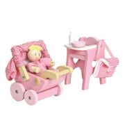 Daisylane houten verzorgingsset met Baby - Le Toy Van ME044