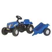New Holland T 7040 Tractor + aanhanger Rollykid - Rollytoys 01 307 4