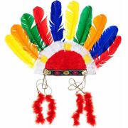 Souza 102912 - indianen haartooi meerkleurig - half elastiek
