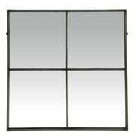  PALACE - spiegel 4 onderverdelingen - metaal - L 80 x W 3,5 x H 80 cm - grijs