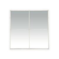  PALACE - spiegel 4 onderverdelingen  - metaal - L 80 x W 3,5 x H 80 cm - wit
