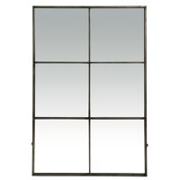  PALACE - spiegel 6 onderverdelingen - metaal - L 80 x W 3,5 x H 118 cm - grijs
