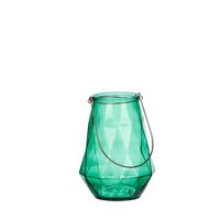 CUBISM - lantern - glass - mint - DIA 17,5 x H24cm