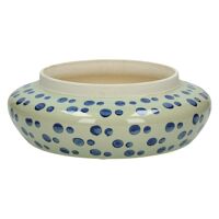 DOMBURG - cache pot - céramique - bleu - Ø27,5xh9 cm