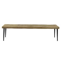  LEGNO - bench - mango wood / metal - L 165 x W 36 x H 43 cm
