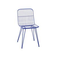  OMBRA  - stoel - metaal - L 54 x W 43 x H 83 cm - blauw