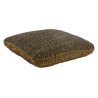  SEGIRA - floor cushion - seagrass - L 80 x W 80 x H 20 cm - black