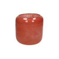  TERRA - vase - glass - DIA 14,5 x H 13,5 cm - red