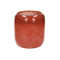  TERRA - vase - glass - DIA 17,5 x H 22 cm - red