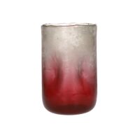  IGNIS - vase - glass - DIA 15 x H 23 cm - burgundy
