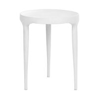  TRIP - coffee table - aluminium - DIA 40 x H 50 cm - white
