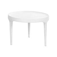  TRIP - coffee table - aluminium - DIA 49 x H 35 cm - white