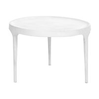 TRIP - coffee table - aluminium - DIA 60 x H 40 cm - white